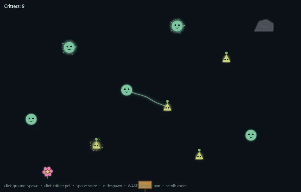 Critter Garden example game